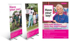 Have Your Say! campaign banners