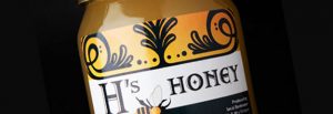 H's Honey label design
